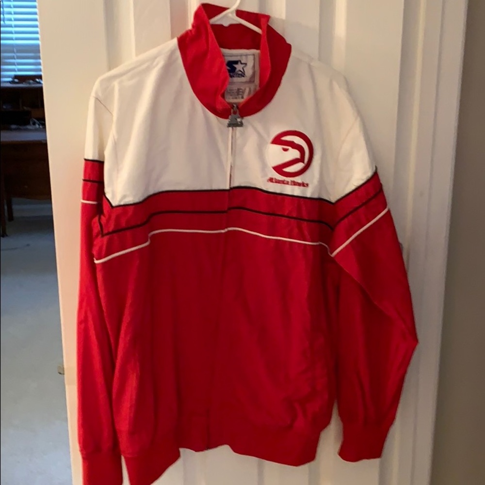 Atlanta Hawks Retro Starter Track Jacket Size L
